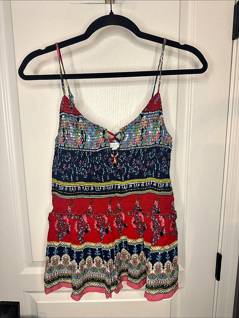 Patrons of Peace Patterned Rayon Camisole Size Medium. NWOT